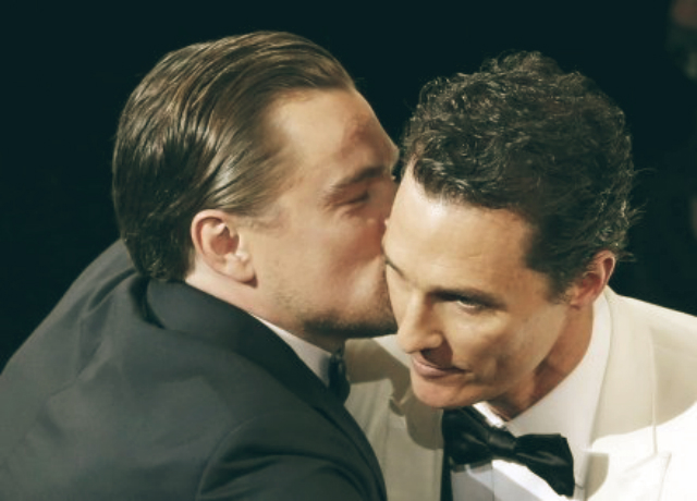 Funniest-celebrity-moments-at-2014-Oscars-night-Leonardo-DiCaprio-and-Matthew-McConaughey