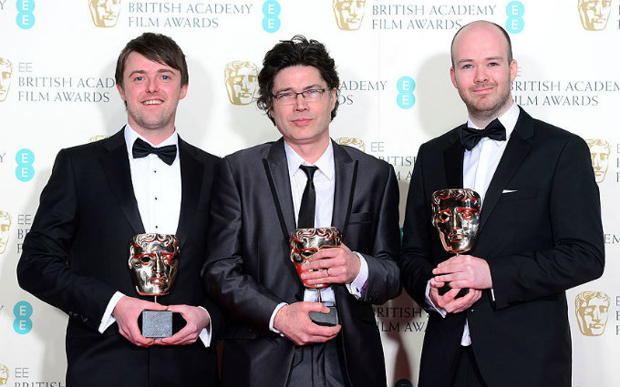 8 L-R Brian J. Falconer, Michael Lennox and Ronan Blaney_BAFTA Awards  Highlights